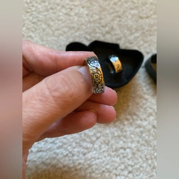 Vintage Rare Tim Burton The Corpses Bride collector wedding ring set. - Picture 11 of 15